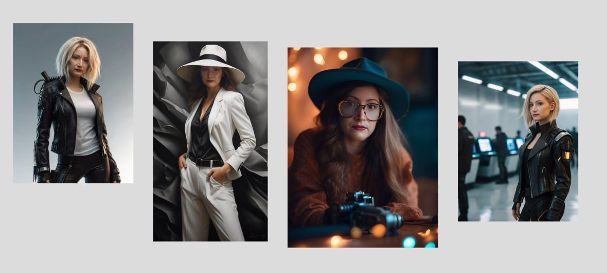 AI-fashion · Серия портретов
